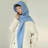 100 Pure Wool Oversize Sophie Scarf And Balaclava Hood 9