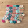 5Pair Retro Thermal Winter Sock Set 9