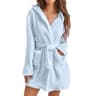 Womens UltraPlush Hooded Winter Bathrobe 8