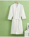 QuickDry Waffle Weave Bathrobe  Lightweight AllSeason Spa Robe 6