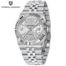 3D Rhombus Dial Automatic Watch  HighPrecision Mechanical Stainless Steel Timepiece 10