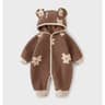Autumn Winter Cute Animal Print Hooded Romper 8