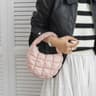 Fashion Mini Puffer Quilted Circle Handbag 10