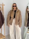 High Street Vintage Khaki Suede Jacket 2
