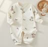 Essential 100 Cotton LongSleeve Baby Romper 11