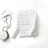 Womens UltraLightweight Slim White Duck Down Jacket 15