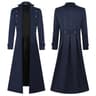 Mens Steampunk Gothic Victorian Long Trench Coat 7