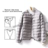Womens Convertible Neckline Ultralight Down Jacket 8