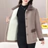 Elegant Lamb Fur Grain Velvet Coat  Womens Thermal Winter Jacket 6