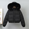Short Thermal Winter Parka  Thickened Velvet Hooded Jacket 7