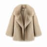 Oversized Gradient Faux Fox Fur Jacket  Winter Ins Hot Fashion Statement 7
