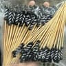 100Piece EcoFriendly Bamboo Banquet  Fruit Fork Set 7