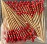 100Piece EcoFriendly Bamboo Banquet  Fruit Fork Set 8