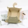 Creative CatShaped PU Leather Storage Tray And Desktop Organizer 11