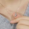 Artisan Geometric Croissant Pendant And Minimalist Gold Choker 7