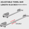 Adjustable Stainless Steel Towel Bar  SUS304 Rustproof Bathroom Wall Rack 7