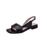 Retro SquareHead Chunky Sandals  Summer Fashionable Versatile OpenToe Heels 7