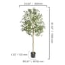 Mediterranean Artificial Olive Tree  HighEnd Lifelike Faux Indoor Greenery 6