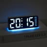 Modern Digital LED Desktop Alarm Clock  Smart Night Light With Climate Monitor 7