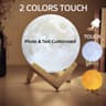 Personalized 3D Printed Moon Lamp  Custom Photo  Text Lunar Night Light 7