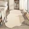 Cream Style Irregular Rug  Minimalist Soft Bedroom Carpet  NonSlip Lounge Floor Mat 6