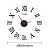 3D DIY Silent Wall Clock  Modern Simple PunchFree Wall Sticker Clock For Home  Office 7