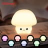 Cute Pear Night Light  7Color Dimmable TouchControlled Silicone Lamp  StressReducing USB Rechargeab 12