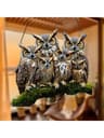 Colorful Owl Celestial Suncatcher  Vibrant Stained Acrylic Window Pendant For Living Rooms Bedrooms 8