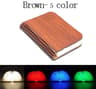 3D Folding Wooden LED Book Light  RGB ColorChanging Creative Night Light For Modern Bedrooms  Desks 9