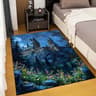 Magic School Castle Print Area Rug 20