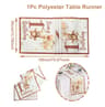 Teddy Bear Pattern 1st Birthday Table Runner 6