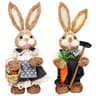 Easter Straw Rabbit Duo  HighDefinition Artisanal Botanical Sculptures 10