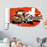 3D Lightning McQueen Mural  HighDefinition Cartoon Racing Wall Decals 8