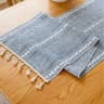 Green Tassel Table Runner  HighDefinition Braided Architectural Sculpture 9