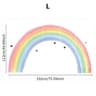 Large Pastel Rainbow Mural  HighDefinition Chromatic Architectural Sculpture 8