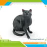 Feline Narrative Sculpture  HighDefinition Lying Orange Cat Architectural Ornament 13