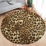 Exotic Narrative Textile  HighDefinition Leopard Print Architectural Rug 11