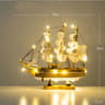 Vintage Wooden Sailboat Model  Mediterranean Style Nautical Home Decor And Creative Room Ornament 8