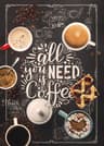 Coffee Cup Canvas Poster  Nordic Bakery  Cafe Prints  Vintage Chalkboard Kitchen Art For Restaurant 14
