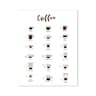Coffee Guide Poster  Modern Cafe Shop Menu Prints  Nordic Coffee Culture Canvas Painting For Kitche 16