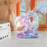 Acrylic White Crystal Dragon Figurine  2D Flat Minimalist Statue  Modern Table Ornament For Home Of 5