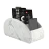 PU Leather Remote Control Holder  5Compartment TV Caddy  Desktop Organizer  Luxury Faux Leather Med 10