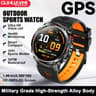 GPS Map Navigation Smart Watch  AMOLED Screen 3ATM Waterproof  Compass  Pro Mens  Womens NFC BT Cal 10