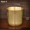 Wealth Attracting Brass Tea Cup  24 In Polished Baifu Cornucopia  HighYield Prosperity Interaction  7