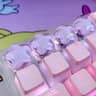 Cute Star Translucent Keycaps  4Unit Personalized Gift Set  HighYield Peripheral Interaction Hub 8