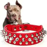 Punk Rivet Studded Dog Collar  Adjustable PU Leather Spike Neck Strap 8