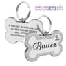 Custom DoubleSided Glitter Pet ID Tag  Personalized AntiLost Bone Pendant For Dogs  Cats 6