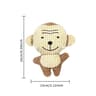 Corduroy Squeaky Plush Toy  Durable BiteResistant Chew For Small  Medium Dogs 8