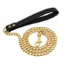 Gold Stainless Steel Dog Leash  HeavyDuty 4 Ft Welded Link Lead 8