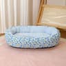 Floral AllSeason Pet Bed  Premium Orthopedic Sleeping Pad  Ergonomic Sofa For French Bulldogs Cats  7